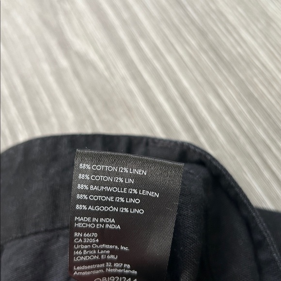 Free People Wide-Leg Paper Bag Linen-Blend Cropped Pants - Picture 6 of 10